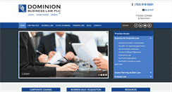 Desktop Screenshot of dominionbusinesslaw.com