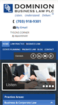 Mobile Screenshot of dominionbusinesslaw.com